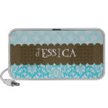 Floral Damask Notebook Speakers
