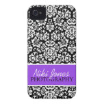 Floral Damask | Purple (Today's Best Award) iPhone 4 Case-Mate Case