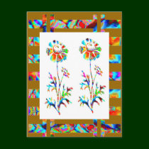 Floral Dance - Artful Romance postcards by doonagiri Floral Dance - Artful Romance postcards
