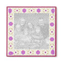 Floral Deco Customizable Magnet by elenaind Floral Deco Customizable Magnet