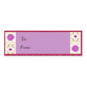 Floral Deco Gift Tag business cards by elenaind Floral Deco Gift Tag business cards