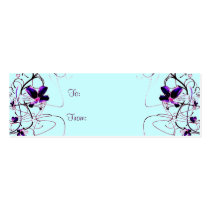 Floral Deco Gift Tag profile cards by elenaind Floral Deco Gift Tag profile cards