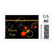 Floral Decor Postage Stamp stamp