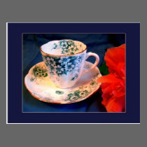 Floral Demitasse postcards