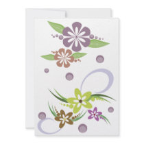 floral design 1 custom invitation