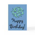 Floral Design Blue cards by kklawiter Floral Design Blue cards