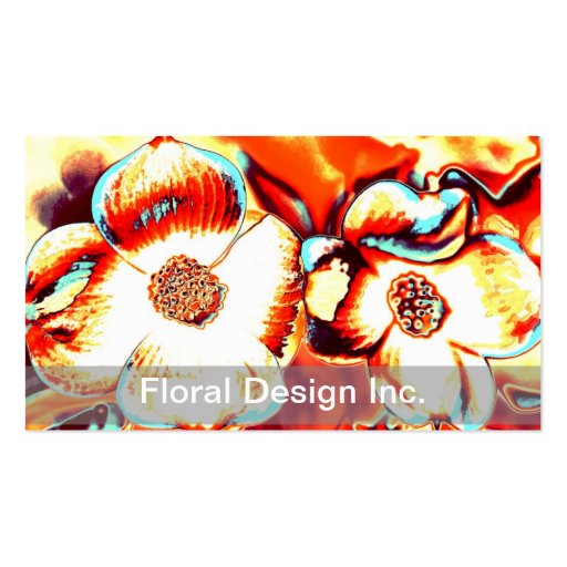 Floral Design Business Cards (front side)