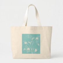floral design canvas bag