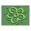 Floral Design Green cards by kklawiter Floral Design Green cards