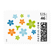 Floral Postage Stamp
