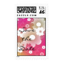 Floral Save the Date Stamp