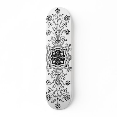 Skate do design floral por monstervox