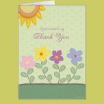 Floral Design - Thank You Card cards