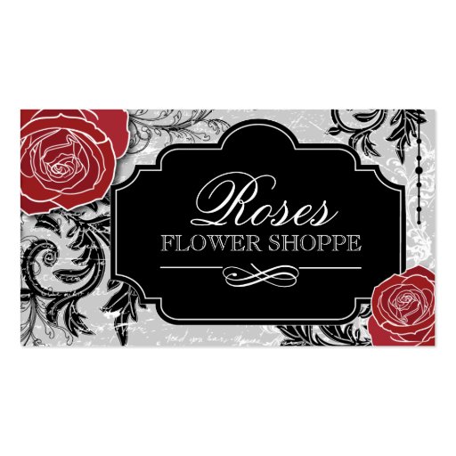 Floral Designer Business Cards (front side)