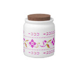 Floral Designer Candy Jar
