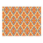 Floral diamonds post card