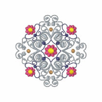 Floral Doily embroidered shirts by ZazzleEmbroidery Floral Doily embroidered shirts