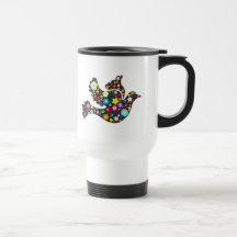 Floral Dove of flowers Coffee Mug