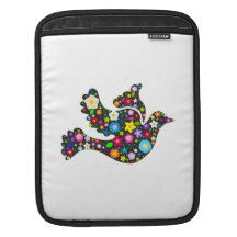 Floral Dove of flowers iPad Sleeves
