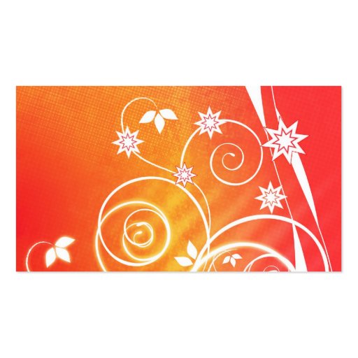 Floral drawing business card (back side)