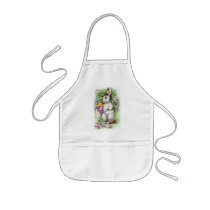 Floral Easter Bunny Apron