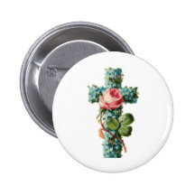 Floral Easter Cross Buttons