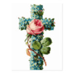 Floral Easter Cross Post Card