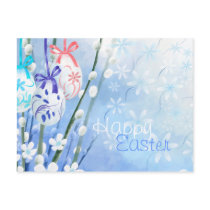 Floral Easter Eggs - Customized postcards