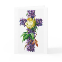 Floral Easter Greeting Card by DigitalCollageShoppe Floral Easter Greeting Card