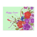 Floral Easter Postcard postcard
