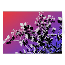 flower, flowers, floral, flora, flourish, garden, nature, art, design, gift, gifts, pink, purple, greeting, card, note, cards, Card with custom graphic design