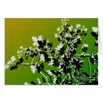 flower, flowers, floral, flora, flourish, garden, nature, art, design, gift, gifts, green, greeting, card, note, cards, Card with custom graphic design