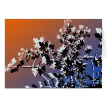 flower, flowers, floral, flora, flourish, garden, nature, art, design, gift, gifts, orange, blue, greeting, card, note, cards, Card with custom graphic design