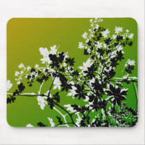 flower, flowers, floral, flora, flourish, garden, nature, art, design, gift, gifts, green, mousepad, mousepads, Mouse pad with custom graphic design