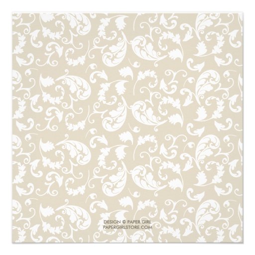 Floral Elegance Baptism/Christening Invitation