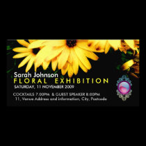 Floral Exhibition Promo Card photo cards