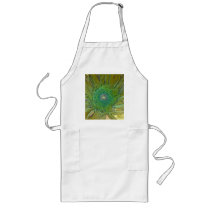 Floral Explosion in Green Apron