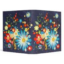 Floral explosion of color vinyl binders