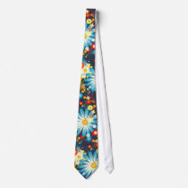 Floral explosion of color custom tie