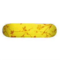 Floral Fabric Skateboard Deck
