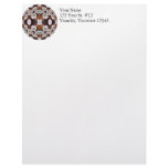 Floral Fantasy Kaleidoscope Mandala Personalized Letterhead