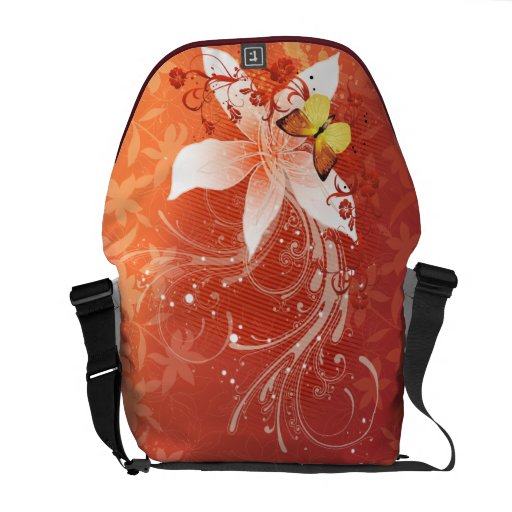 Floral Fashion 11 Messenger Bag