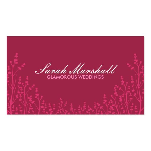 Floral Field Business card (front side)