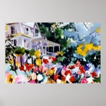 Floral Field Posters