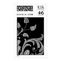Floral filigree postage