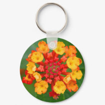 Floral Fireworks Keychain