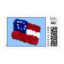 Floral Flag postage