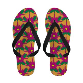 Floral Flip-Flops 02a