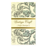 Floral Flourish Secret Blue Custom Profile Card Business Card