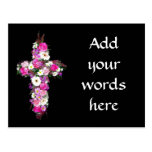 Floral/Flower Cross Postcards